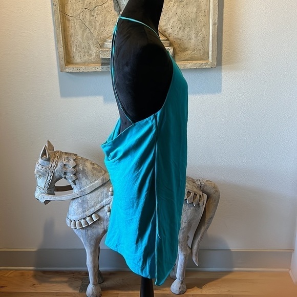 *NWT haute hippie turquoise pool mini dress Sz 6 $295 - Picture 9 of 16